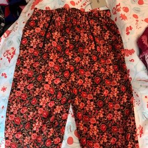 Floral flowy pants